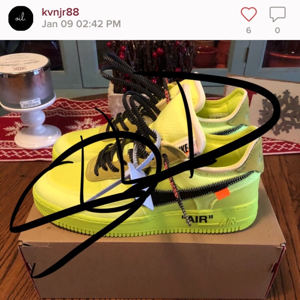 Off-White x Nike Air Force 1 Volt - SZ 11